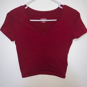 cropped short sleeve